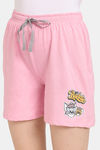 Rosaline Tom & Jerry Knit Cotton Shorts - Pink nectar — thumbnail 5